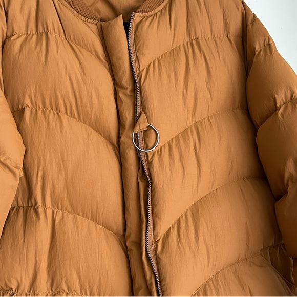 Burnt Orange Puff Long Jacket - Picture 5 of 8
